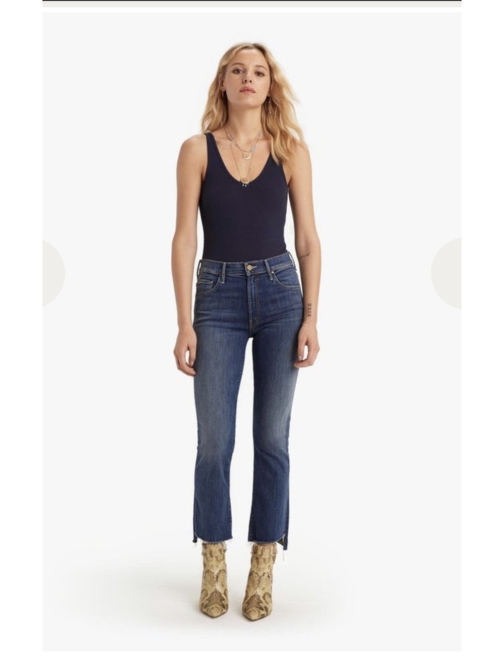 Mother Insider Crop Step Fray Not Rough Enough 26